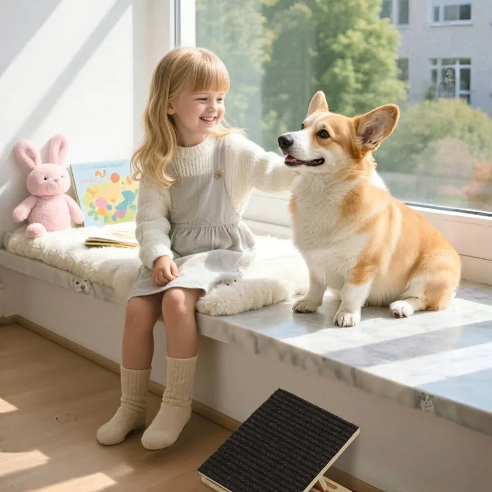 Foldable Wooden Dog Ramp for Stairs